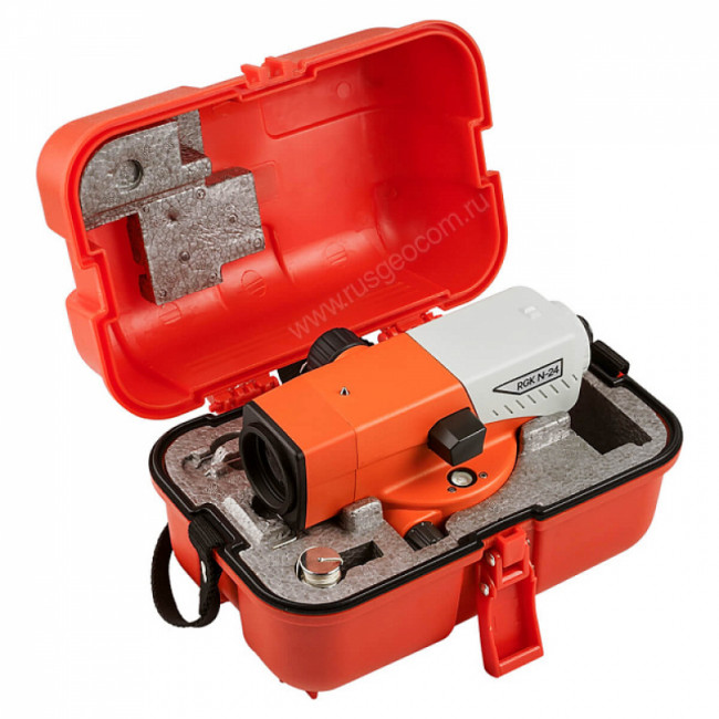 Комплект оптический нивелир RGK N-24 + штатив S6-N + рейка RGK TS-7 Комплект оптический нивелир RGK N-24 + штатив S6-N + рейка RGK TS-7