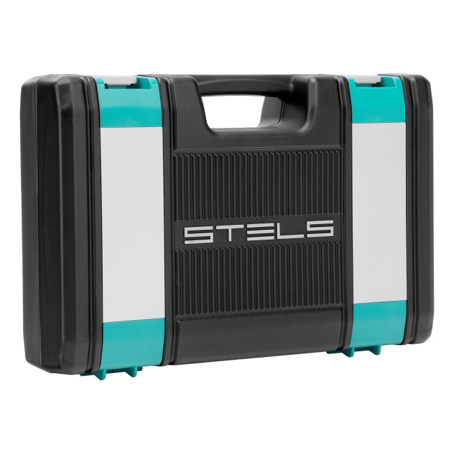 Набор инструментов 1/2", 1/4", CrV 12 гранные головки 94 предмета Stels Набор инструментов 1/2", 1/4", CrV 12 гранные головки 94 предмета Stels