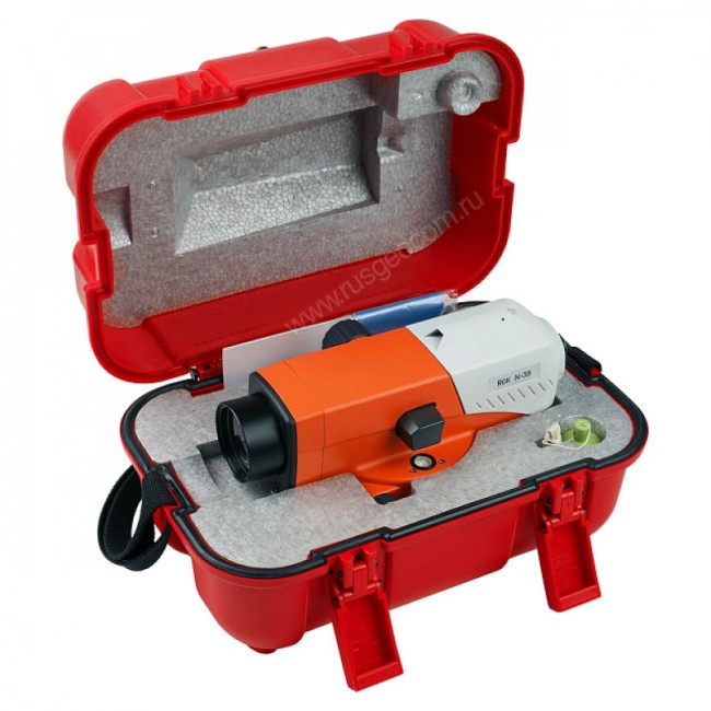 Комплект оптический нивелир RGK N-38 + штатив S6-N + рейка RGK TS-7 Комплект оптический нивелир RGK N-38 + штатив S6-N + рейка RGK TS-7