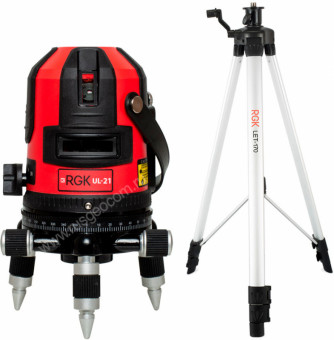 Лазерный уровень RGK UL-21 + штатив RGK LET-170