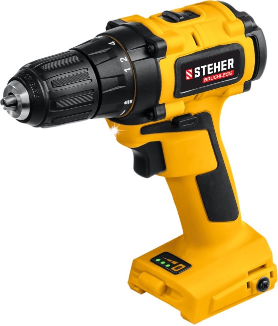 Дрель-шуруповерт бесщеточная CDB-200 STEHER без АКБ