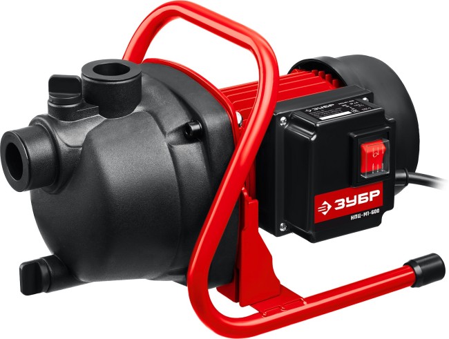 Насос поверхностный (садовый) центробежный НПЦ-М1-600 ЗУБР 600 Вт