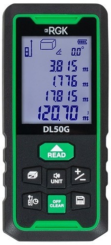 Лазерный дальномер RGK DL50G - зеленый луч