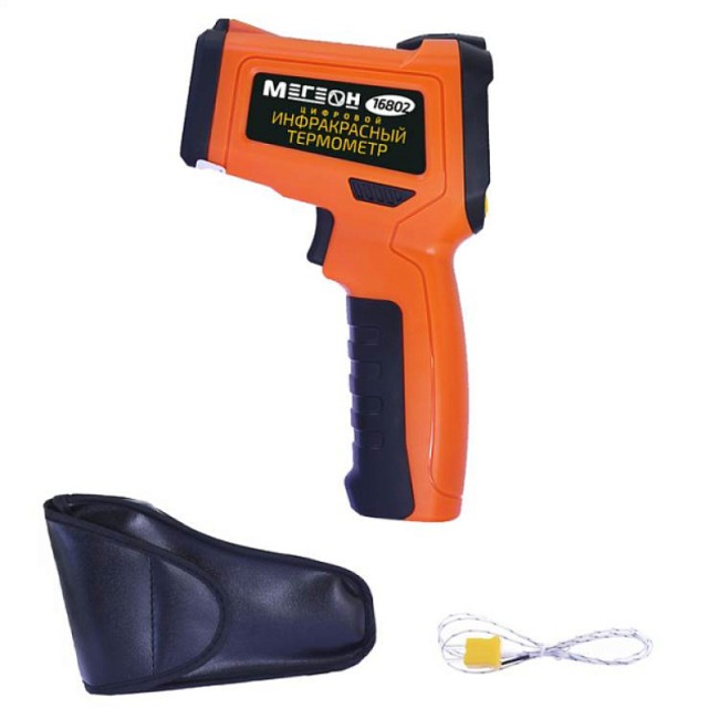 Инфракрасный термометр с термопарой МЕГЕОН 16802