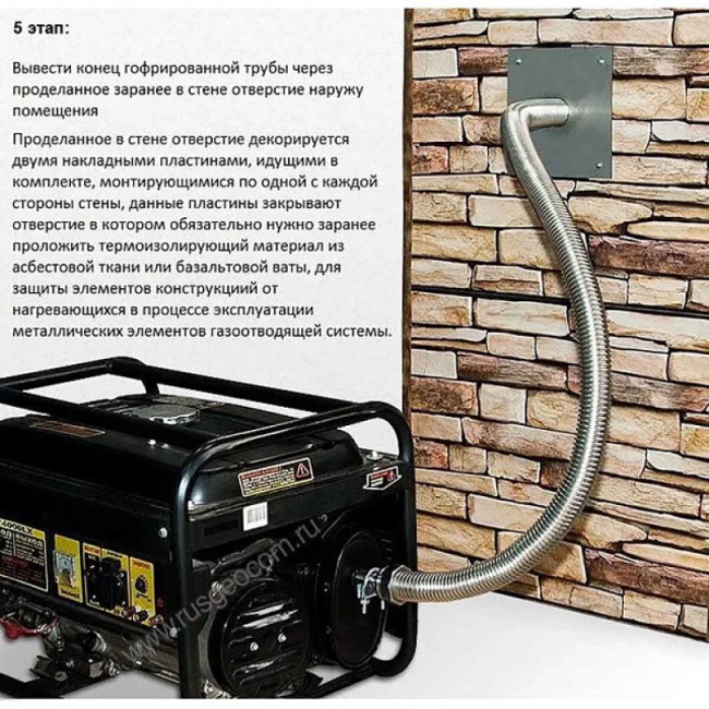 Комплект отвода выхлопных газов (универсальный) Комплект отвода выхлопных газов (универсальный)