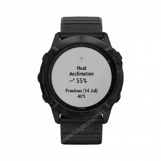Часы Garmin Fenix 6X Pro черные с черным ремешком Часы Garmin Fenix 6X Pro черные с черным ремешком