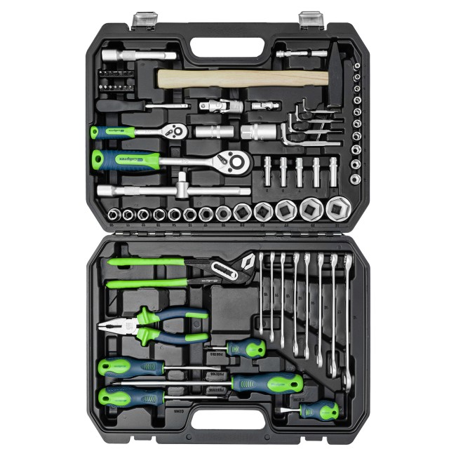 Набор инструментов 1/2", 1/4" 76 предметов Сибртех