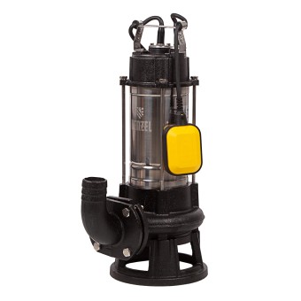 Фекальный насос FP1800-KS, 1800 Вт, напор 17 м, 26000 л/ч, нож-измельчитель Denzel Фекальный насос FP1800-KS, 1800 Вт, напор 17 м, 26000 л/ч, нож-измельчитель Denzel