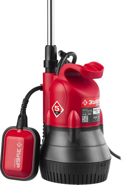 Дренажный насос для резервуаров (бочковой) НПБ-300 ЗУБР 300 Вт