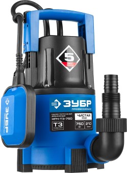 Дренажный насос с минимальным уровнем откачки Профессионал НПЧ-Т3-750 ЗУБР 750 Вт Дренажный насос с минимальным уровнем откачки Профессионал НПЧ-Т3-750 ЗУБР 750 Вт
